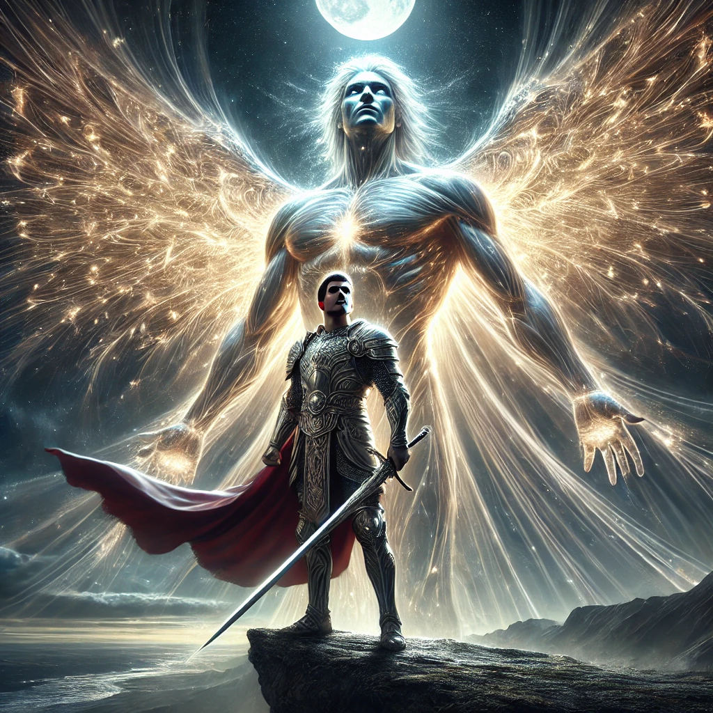 DALL·E 2025-03-07 16.35.11 – A hyper-realistic and spiritually powerful image of a strong, noble knight standing on a high cliff under the moonlight, looking up with deep courage DALL·E 2025-03-07 16.35.11 - A hyper-realistic and spiritually powerful image of a strong, noble knight standing on a high cliff under the moonlight, looking up with deep courage